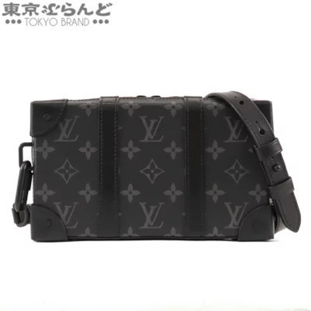 Louis Vuitton Soft Trunk Wallet Black Monogram Eclipse Black Shoulder Bag